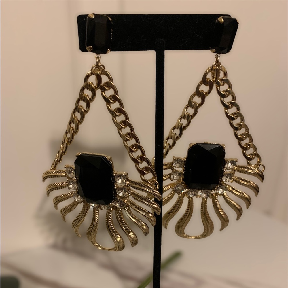 FIRE EARRINGS- GOLD